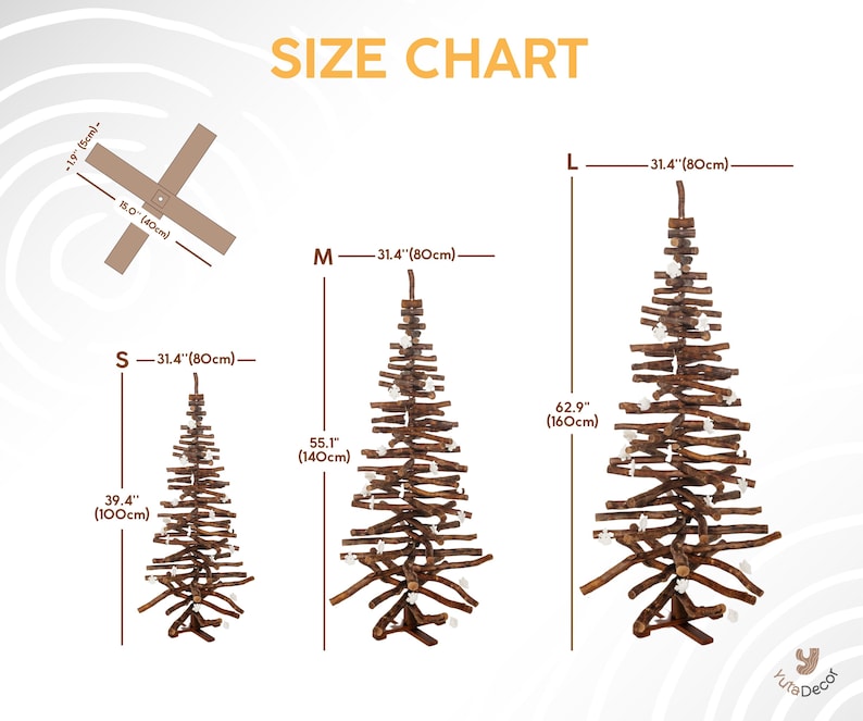 Eco-Friendly Driftwood Tree – Large Wood Christmas Centerpiece