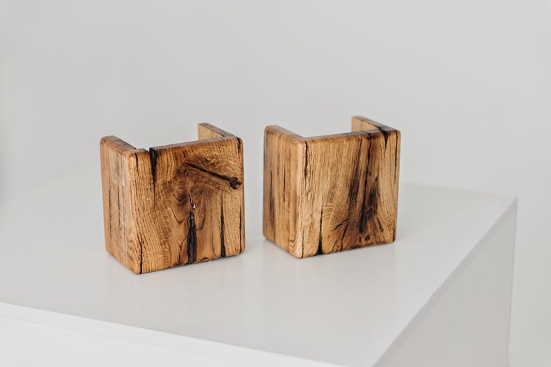 Wandlampe Holz – Handmade Vertical Wood Wall Sconce