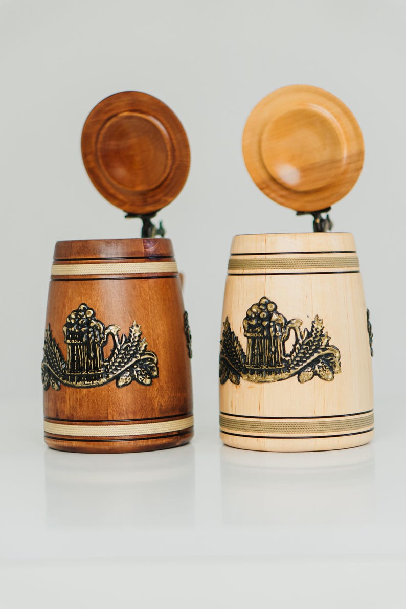 Nordic Wooden Beer Mug