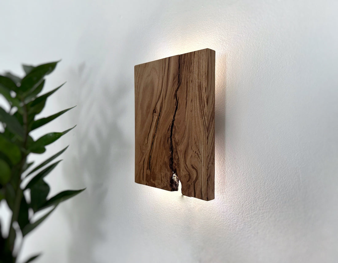 Handmade wandlampe wood plug in wall sconce or with switch fixture, custom size wall bedside lamp,lighting, lampshades, wood oak wall lights