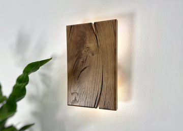 Handmade wandlampe wood plug in wall sconce or with switch fixture, custom size wall bedside lamp,lighting, lampshades, wood oak wall lights