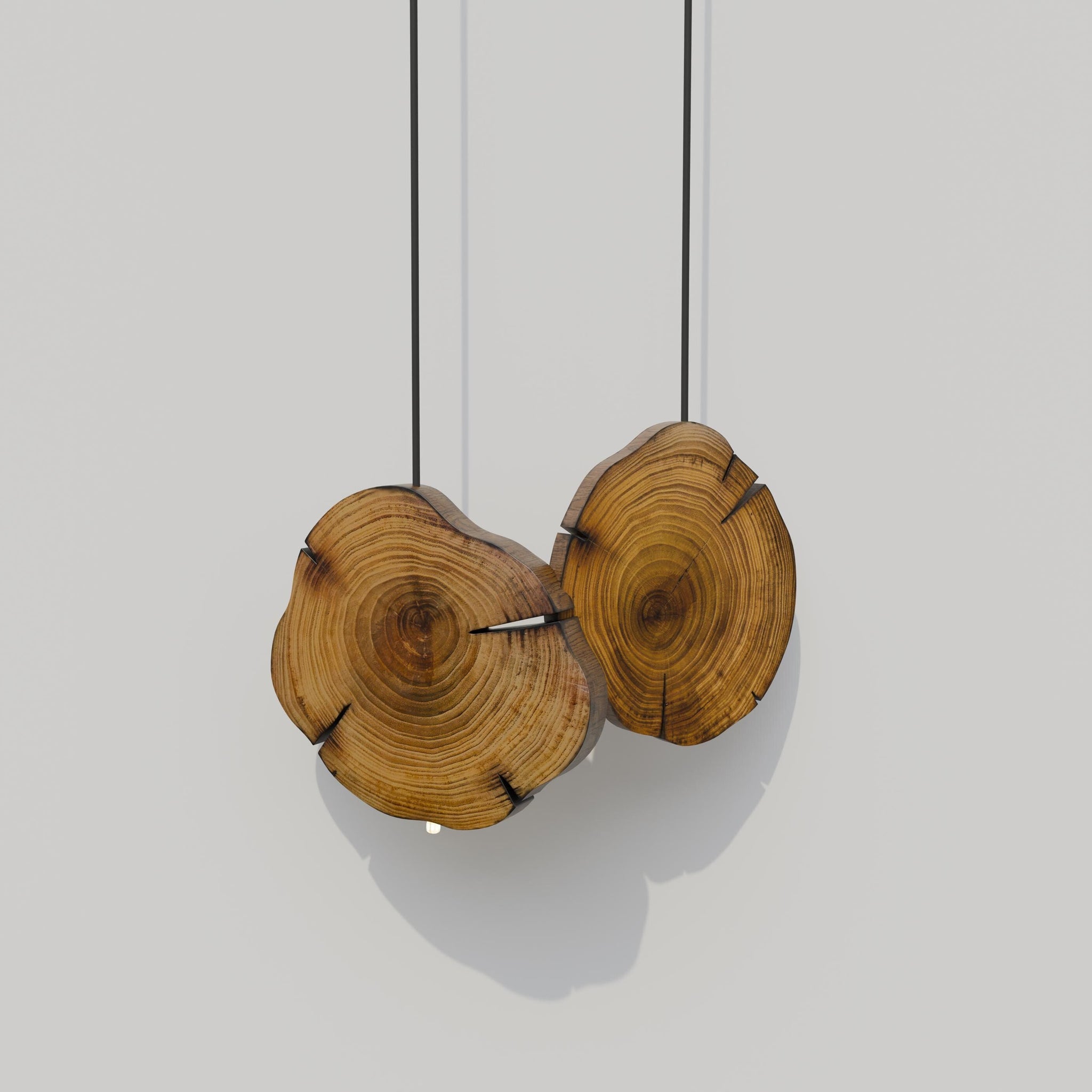 Wooden Farmhouse Pendant Chandelier | Rustic Lighting Fixture For Dining Room | Kitchen Island | Wooden LED Chandelier | Linear Lighting  | Hanging Scandi Light | Restaurant Light