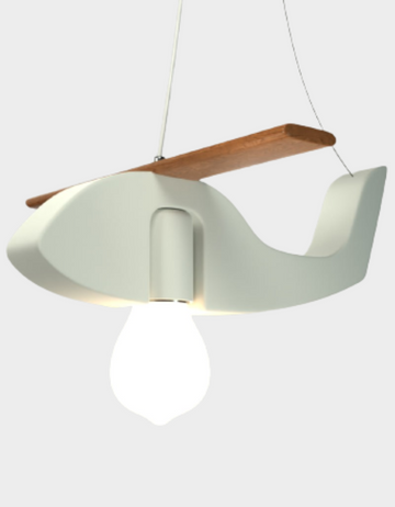 Playful helicopter hanging lamp perfect for nursery or playroom decor