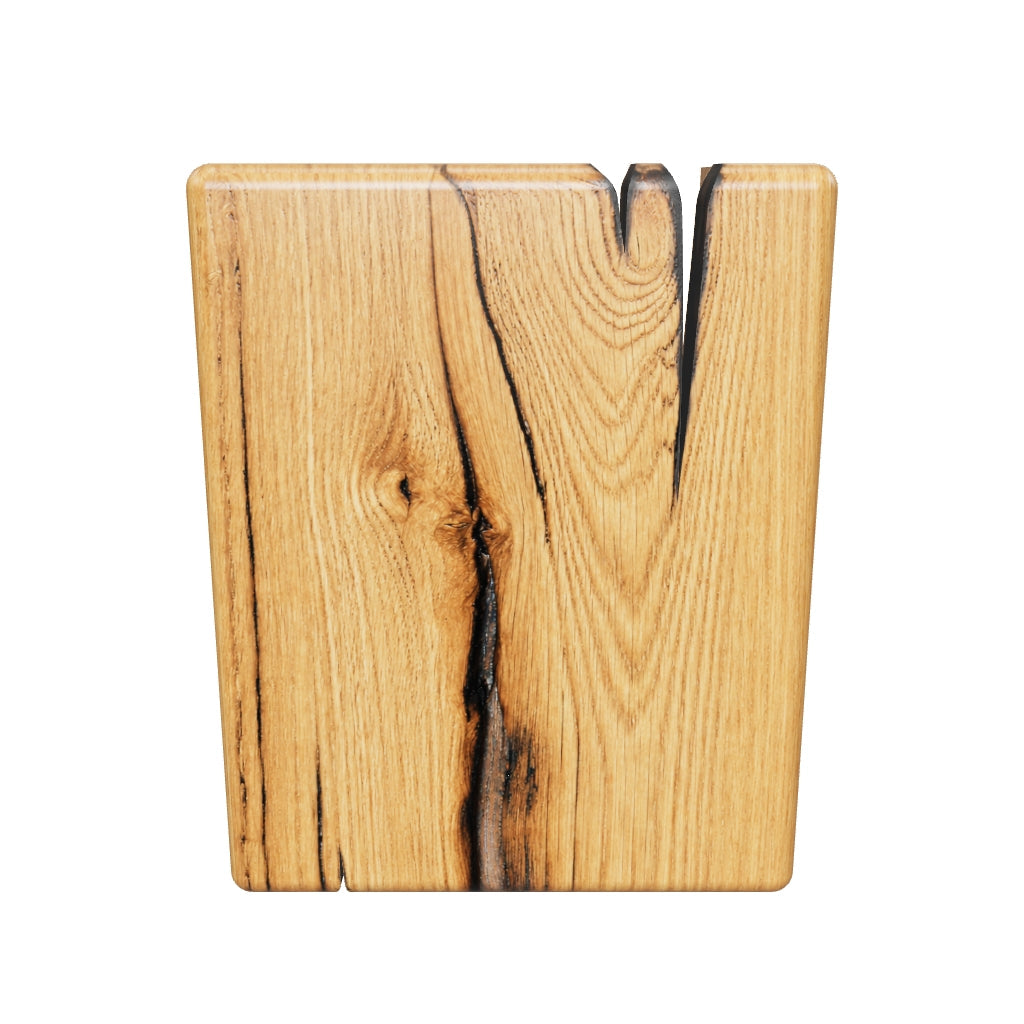 Rotatable 3D model of the rustic oak wall sconce
